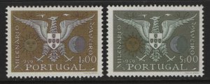 PORTUGAL, 844-845, HINGED, 1959, ARMS OF AVEIRO