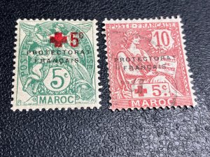 French Morocco Scott B6-7 Mint & Used