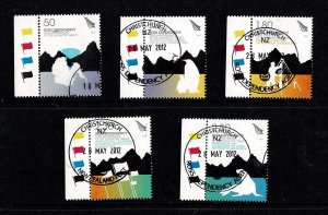 Ross Dependency 2009 Antarctic Treaty 50th Anniversary  Marginal Set of 5 Used