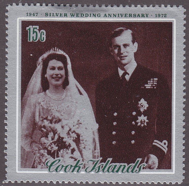 Cook Islands 337 Silver Wedding 1972