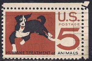 1307 5 cent Human Treatment of Animals VF used