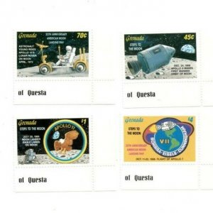 Grenada - 1989 - Moonlanding - Set Of 4 Stamps - MNH
