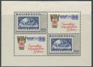 HUNGARY Sc#1681 1965 Austrian WIPA Souvenir Sheet Mint Hinged