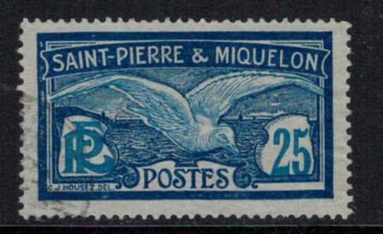 Saint Pierre & Miquelon 1909 SG86 25c Blue - Used