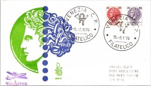 Italy 1976 FDC - Airmail - Venice - J8625