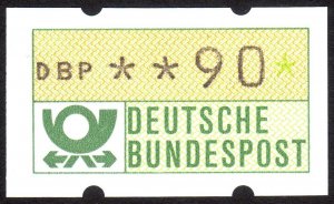 1981, Germany, 90pf ATM label, MNH, Mi ATM1