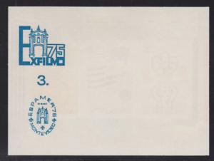 Uruguay Sc C418v MLH. 1975 UPU, Perf & Imperf S/S-s