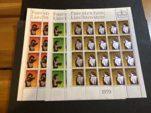 ICOLLECTZONE Liechtenstein 665-667 Sheets XF NH Children  (C300-12)