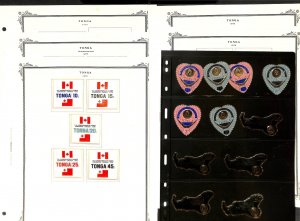 Tonga Stamp Collection on 60 Scott Specialty Pages  1978-1997 (BB)