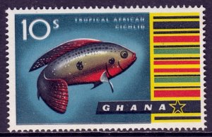 Ghana - Scott #60 - MH - Blue color shift, doubling of letters