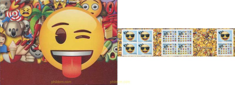 580788 MNH SUIZA 2017 EMOTICONOS