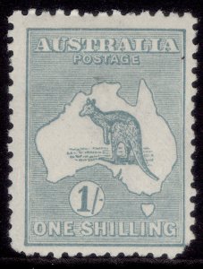 AUSTRALIA GV SG40b, 1s blue-green, M MINT. Cat £85. DIE Iib