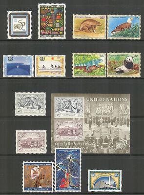 UNITED NATIONS NY (U.N./UN) 1995 Set #655-668 MNH