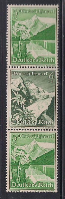 Germany Se-Tenant Mi. # S246 Alpine Flowers MNH