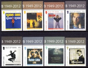 Isle of Man 2013 Record Covers Complete Mint MNH Set SC 1567-1574