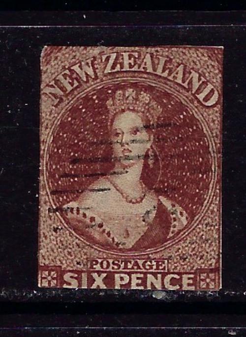 New Zealand 14 Used 1863 issue trimmed close