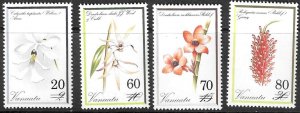 VANUATU SG572/5 1991 SURCHARGE SET ORCHIDS  MNH