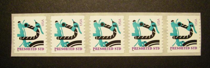 Scott 3228, 10 cent Bicycle, PNC5 #221, MNH Coil Beauty