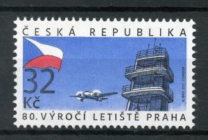 Czech Republic 2017 MNH Prague Airport 80th Anniv 1v Set Aviation Stamps