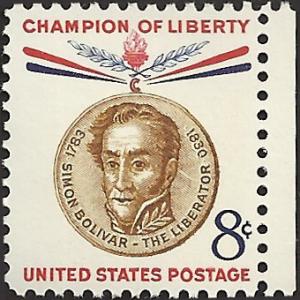 # 1111 MINT NEVER HINGED SIMON BOLIVAR