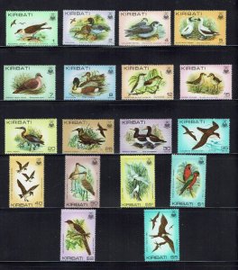 Kiribati: 1982, Birds Definitive set, MNH