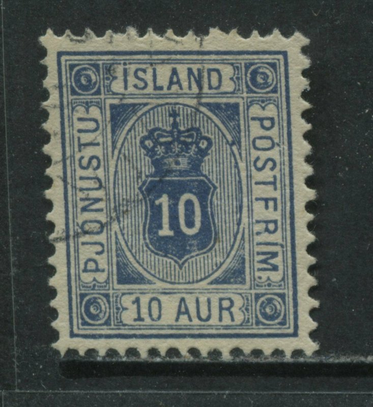 Iceland 1902 10 aurar Official used