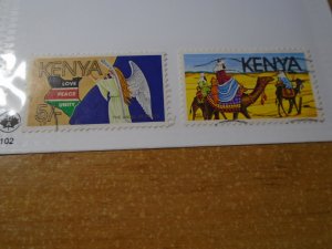 Kenya  #  391-92  used