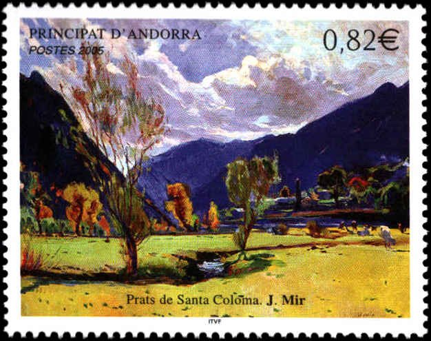 Andorra French Administration #601, Complete Set, 2005, Landscapes, Never Hinged