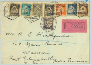 BK1589 - MOZAMBIQUE - Postal HISTORY - REGISTERED COVER to SOUTH AFRICA 1937-