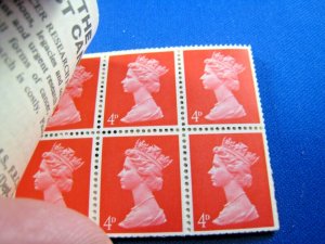 GREAT BRITAIN 1969 COMPLETE MNH STAMP BOOKLETS -  6/ - LOT OF 3    (kbgbbk7)