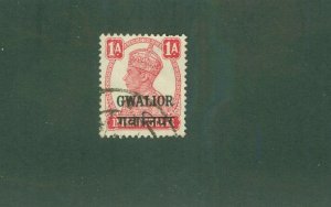 INDIA-GWALIOR  STATE 103 USED BIN$ 0.50