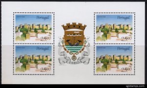 PORTUGAL 1987 ARCHITECTURE CASTLES COAT OF ARMS LISBOA BOOKLET