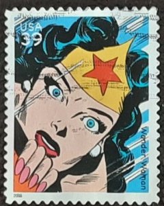 US Scott # 4084c; used 39c Wonder Woman from 2006; VF centering; off paper