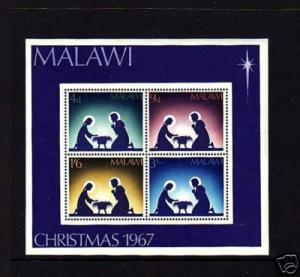 MALAWI - 1967 - CHRISTMAS - NATIVITY - MINT - S/SHEET!