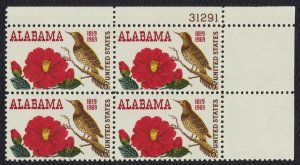 #1375 6c Alabama Statehood, Plate Block [31291 UR] Mint **ANY 5=FREE SHIPPING**