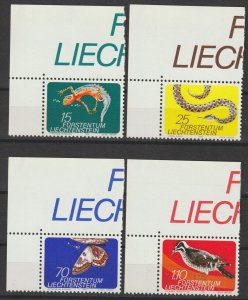 LIECHTENSTEIN 1974 SG 596/9 MNH