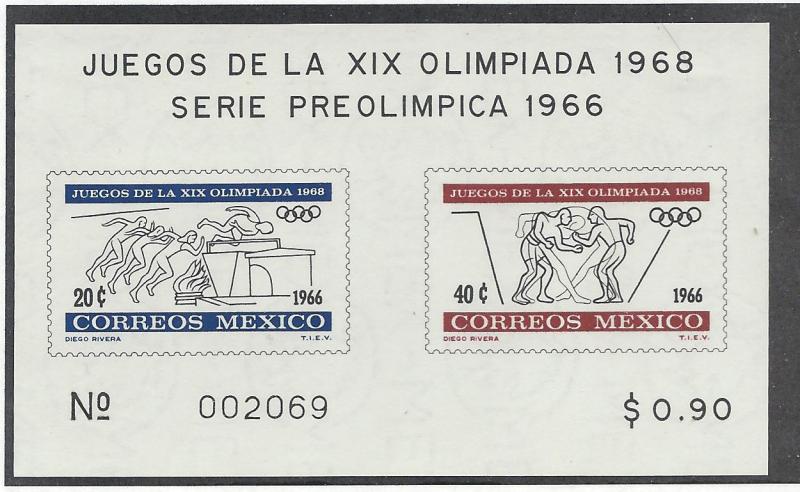 MEXICO SC# 975a VF LH 1966