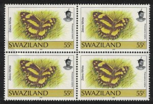 Swaziland Butterfly 'Pinacopteryx eriphia' 55c Imprint '2000' RARR Bl of 4