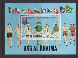 Ras Al Khaima #BL97 (1971 Scouting sheet) VFMNH  CV €5,50