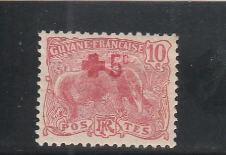 French Guiana  B2  MH  (1915 Surcharged)