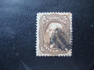 1861-66 SERIES  SCOTT # 76  5c ISSUE  F/VF. SCV. $ 150.00