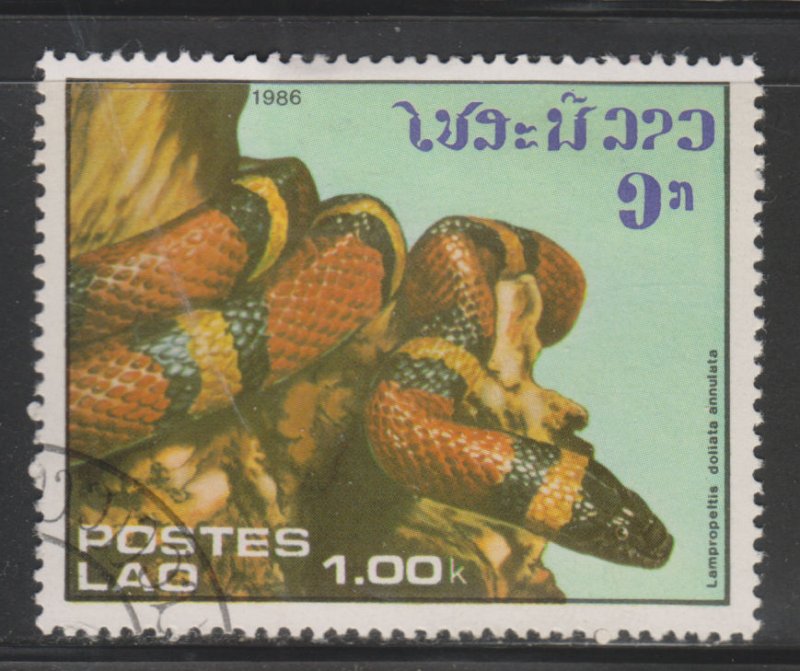 Laos 724 Snakes 1986