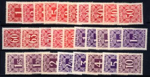 Austria 1949-57  Scott #J232-59 MNH