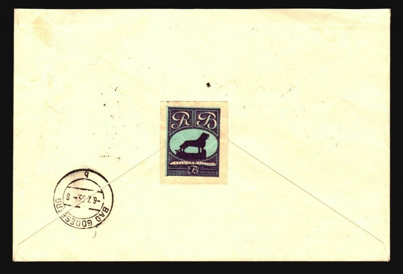 Germany 1935 Zusammendruck Pair On On Cover / Light Crease - Z17105