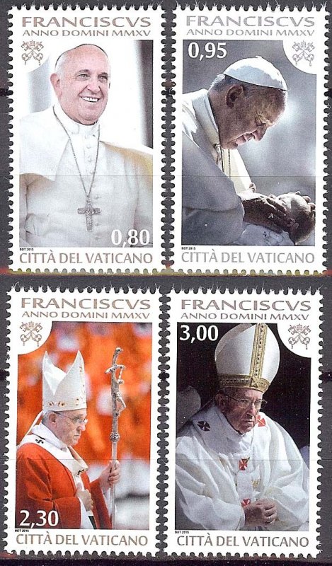2015 - VATICAN -  Sc. 1585-88 - MNH**