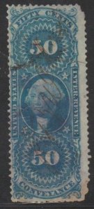 U.S. Scott #R54c Revenue Stamp - Used Set of 6 - IND