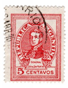 ARGENTINA STAMP 1946 SCOTT # 549 USED. # 2