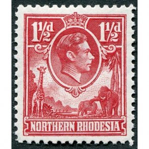 Northern Rhodesia 1938 1½d carmine-red SG29 unused