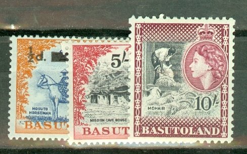 CS: Basutoland 46-57 mint CV $121.10; scan shows only a few