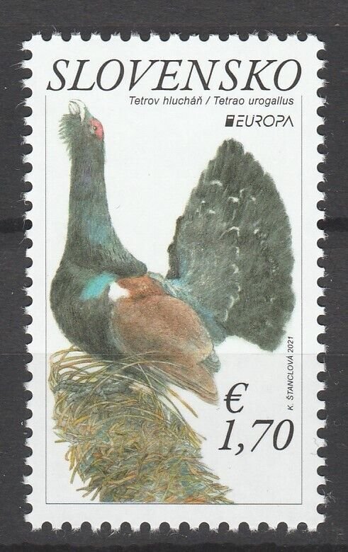 Slovakia 2021 CEPT Europa Birds MNH stamp 